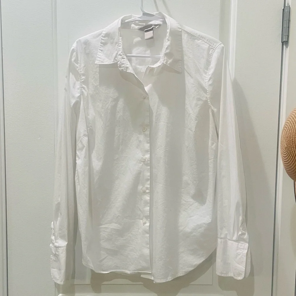 H&M Woman’s White Button-Up Shirt